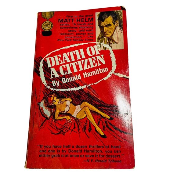 Death Of A Citizen By Donald Hamilton Paperback 1960 Book - Picture 1 of 7